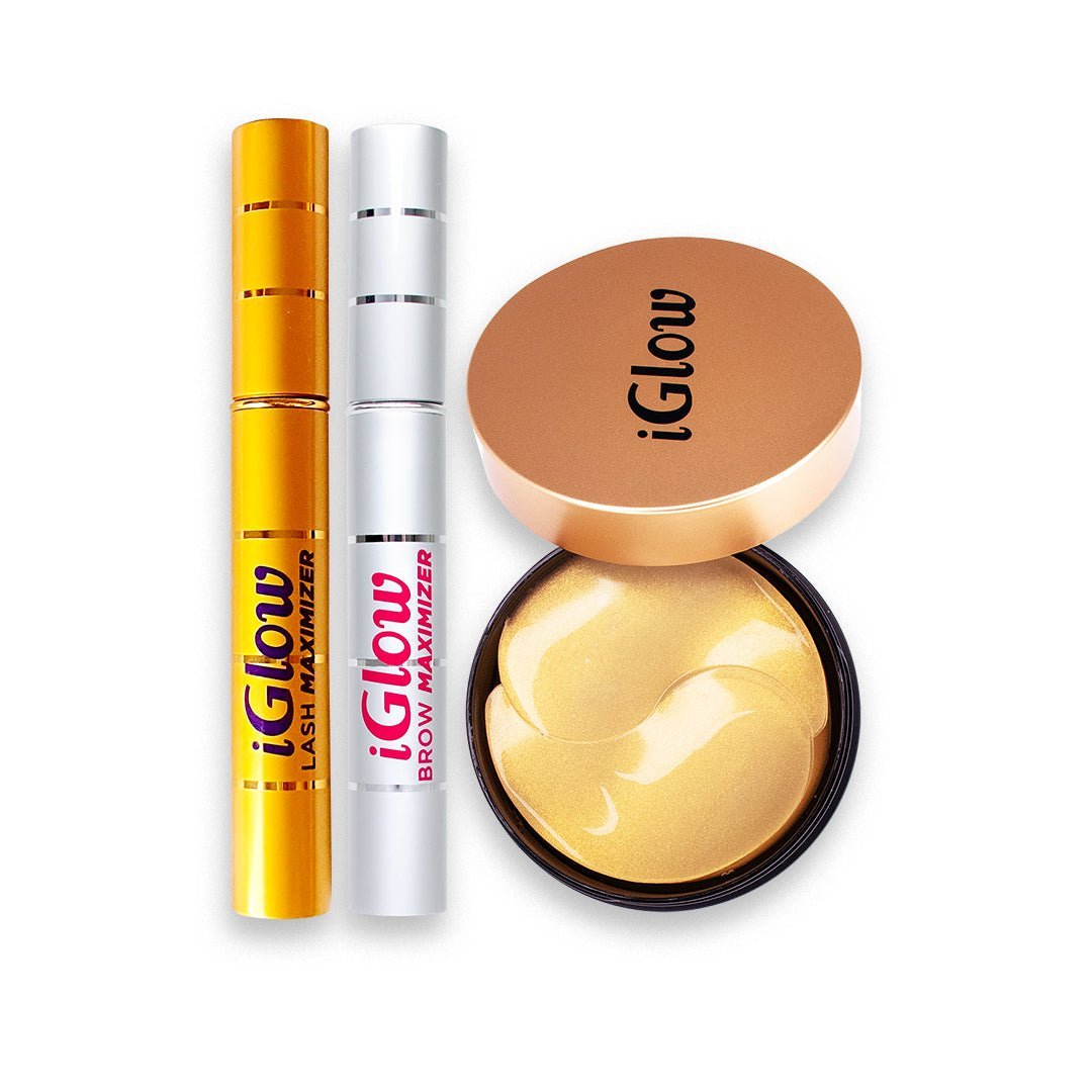 iGlow Lash & Brow Maximizer + iGlow Under - eye Patches - iGlow Cosmetics