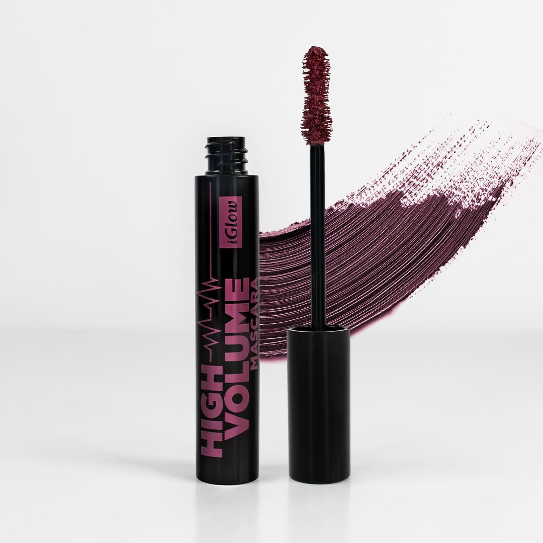 iGlow High Volume Mascara - Burgundy - iGlow Cosmetics