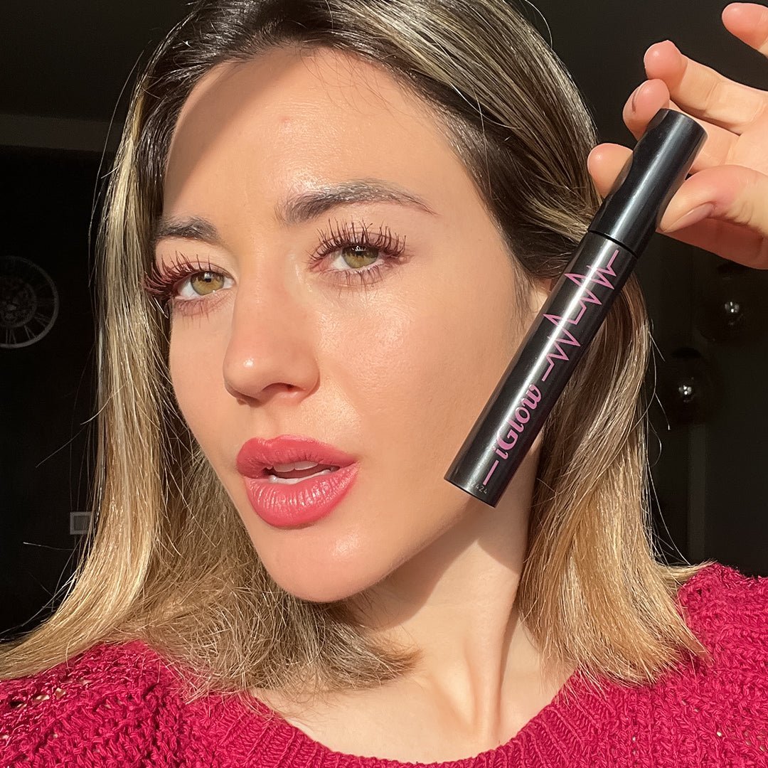 iGlow Lash Serum &amp; High Volume Mascara Kit - Burgundy - iGlow Cosmetics